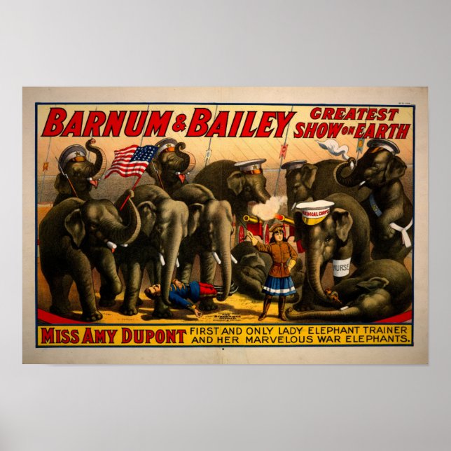 Poster Anúncio De Circo Vintage (Frente)