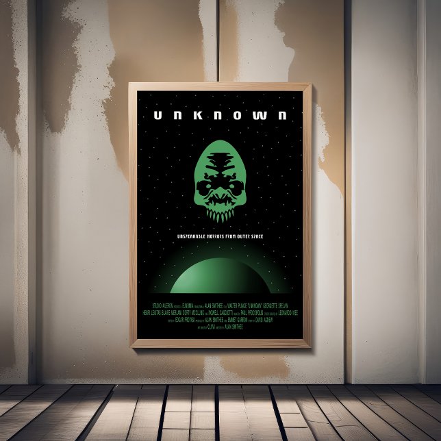 Poster Anúncio De Filme De Horror Sci-Fi, Desconhecido (Criador carregado)