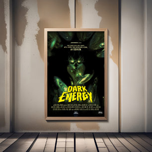 Poster Anúncio de Filme de Horror Sci-Fi, Energia Escura