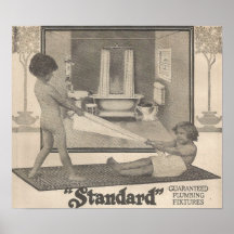 Anúncio de fixação de banho de 1913