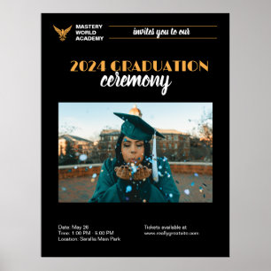 Poster Anúncio de Formando de Convite para Graduação