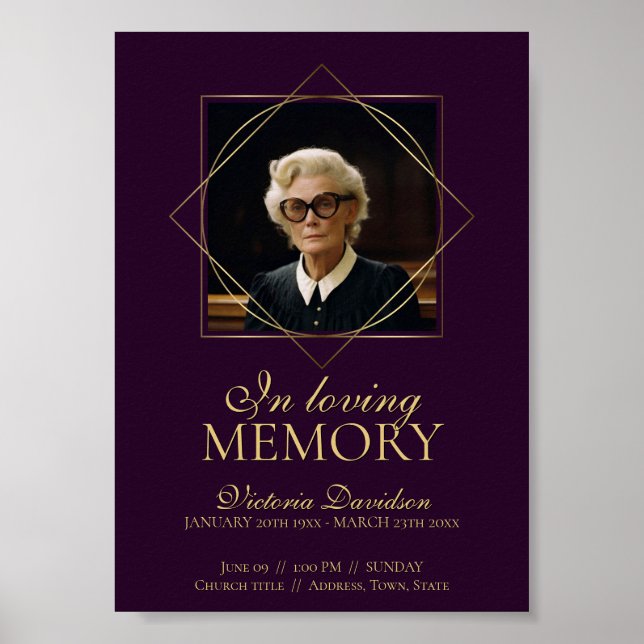 Poster Anúncio de Funeral Digital Post Deep Purple (Frente)