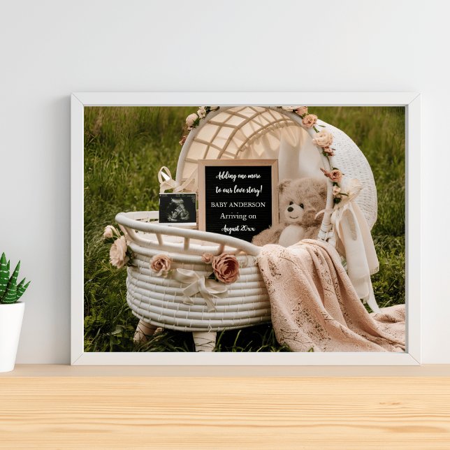 Poster Anúncio de gravidez cinemática em folha (Criador carregado)