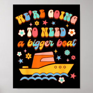 Poster Anúncio de Gravidez Vamos Precisar de um Barco Mai