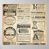 Anúncio de jornal francês em 1897