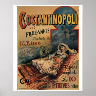 Poster Anúncio de livro de colheita italiano de Constanti