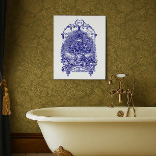Poster Anúncio de Perfume Floral da Era Vitoriana Antiga