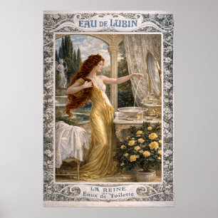 Poster Anúncio de Perfume Francês Art Nouveau Retrô