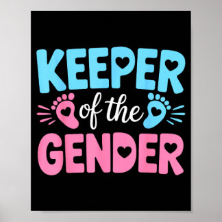 Poster Anúncio de Revelação do Sexo do Bebê Guardião Do