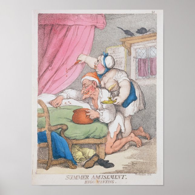 Pôster Anúncio de Verão. Caça a insetos (Frente)