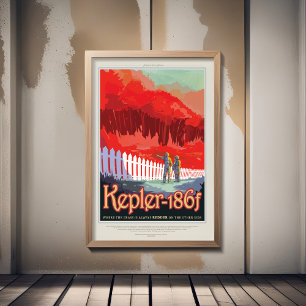 Poster Anúncio de Viagens de Ficção Científica, Planeta K
