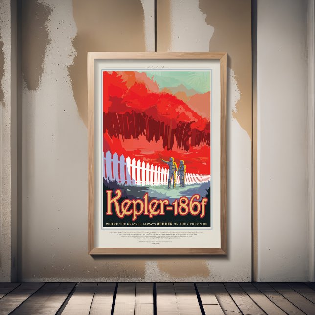 Poster Anúncio de Viagens de Ficção Científica, Planeta K (Criador carregado)