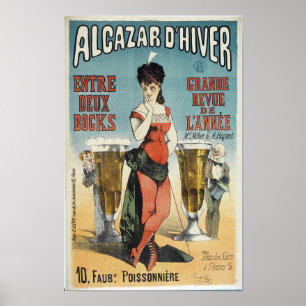 Poster Anúncio de vindima da cervejeira francesa