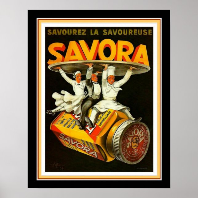 Poster Anúncio deco francês 'Savora' 16x20 (Frente)