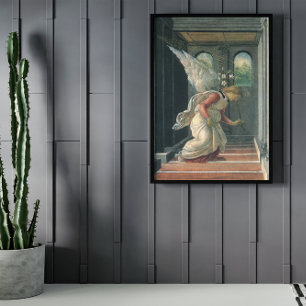 Poster Anúncio (detalhe do anjo) de Sandro Botticelli