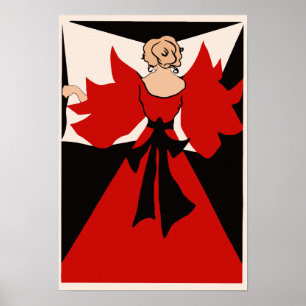 Poster Anúncio dinamarquês do jornal do époque do bell