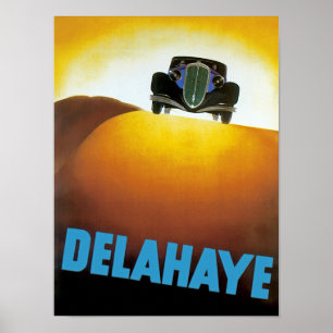 Pôster Anúncio do automóvel de Delahay