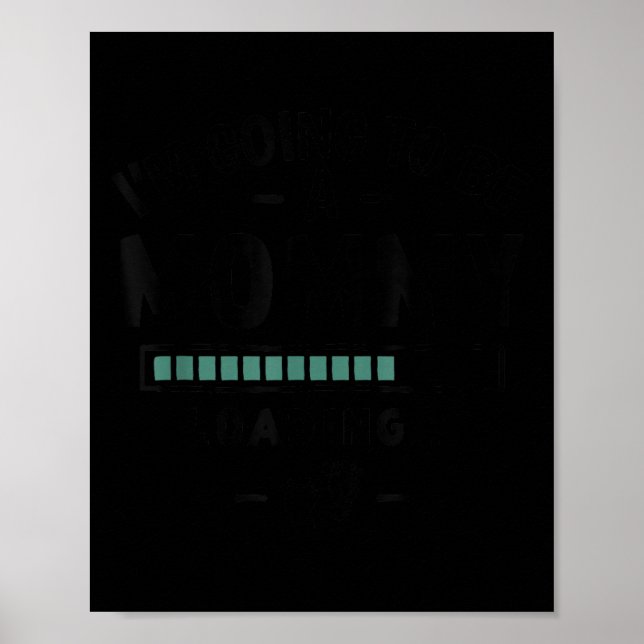 Poster Anúncio do bebê Primeira Vez Mãe - Eu vou ser (Frente)