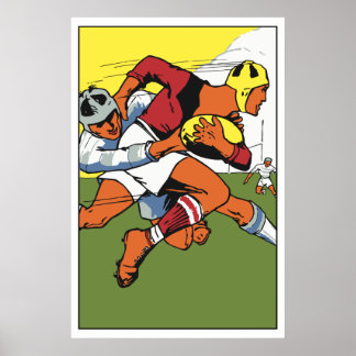 Poster Anúncio do campeonato de râguebi
