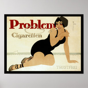 Pôster Anúncio do cigarro do problema