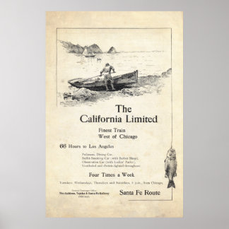 Poster Anúncio do comboio de 1899