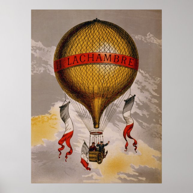 Poster Anúncio do Criador Henri Lachambre da BALLOON (Frente)