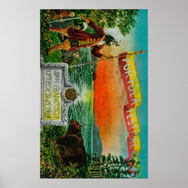 Poster Anúncio do Festival Portola (explorador) (Frente)