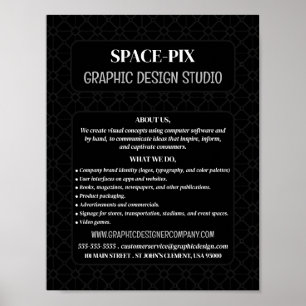 Poster Anúncio do Gráfico de Malha, Designer Gráfico