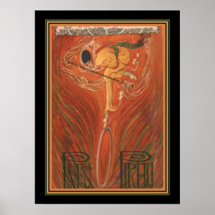 Poster Anúncio do Pneu Deco Pirelli de 1930