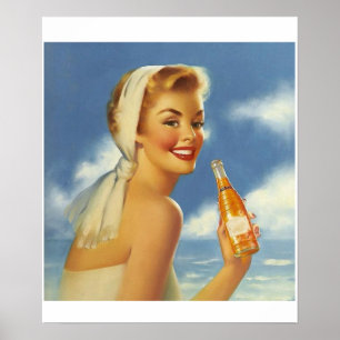 Pôster Anúncio do refresco de Edward Runci
