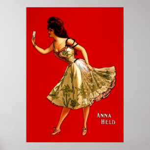 Poster Anúncio do Teatro de Vaudeville de 1899