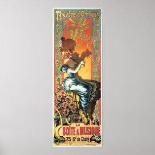 Poster Anúncio do Teatro Musical Francês La Boite Musiq