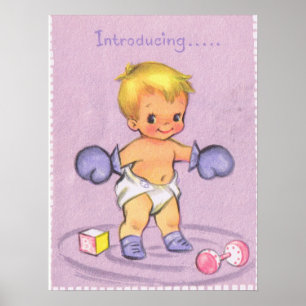 Poster Anúncio do Vintage Baby