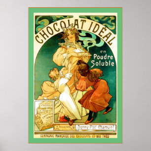Pôster Anúncio do vintage do ~ de Chocolat Alphonse Much