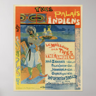 Poster Anúncio do Vintage French Indian Tea