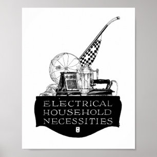 Pôster Anúncio dos dispositivos elétricos do 1920 do