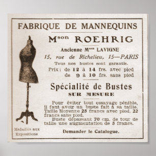 Poster Anúncio francês do vintage desde 1910