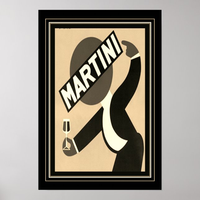 Poster Anúncio Martini 1938 (Frente)