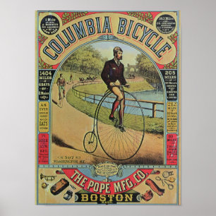 Poster Anúncio para a bicicleta de Colômbia