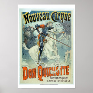 Pôster Anúncio para "Don Quixote, Novo Circo", Cavalo