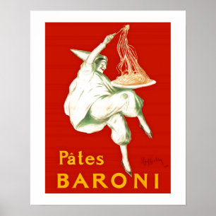 Poster Anúncio Pates Baroni Cappiello Vintage