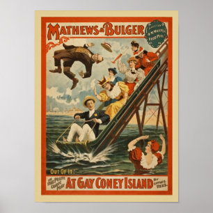 Poster Anúncio Vintage Comedy Show