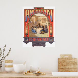 Poster Anúncio Vintage Para Coburn, Lang & Company Ginger