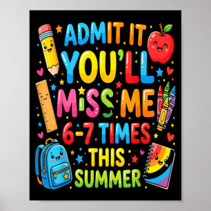 Poster Anúncio Você Vai Me Perder 6-7 Vezes Neste Verão E