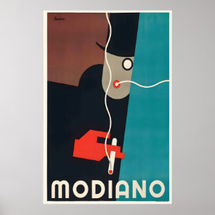 Poster Anúncios Antigos de Cigarros Modiano Itália