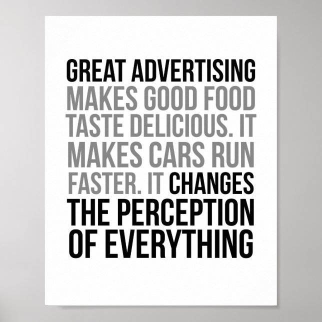 Poster Anúncios de excelente (Frente)