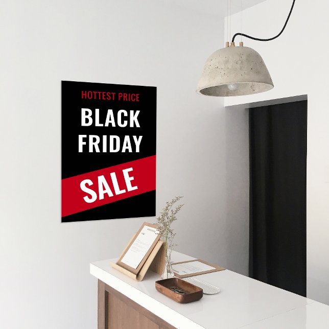 Poster Anúncios de promoção de descontos comerciais da Bl (Black Friday SALE Business Discount Promotion Ads Poster)