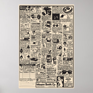 Poster Anúncios em quadrinhos