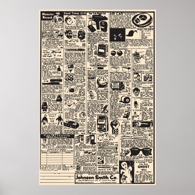 Poster Anúncios em quadrinhos (Frente)