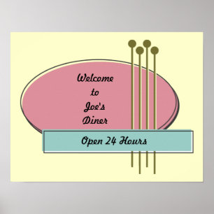 Pôster Anúncios/Posters personalizados de estilo retrô 